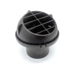 Threaded Black Grille Outlet for hot air ducting 30°